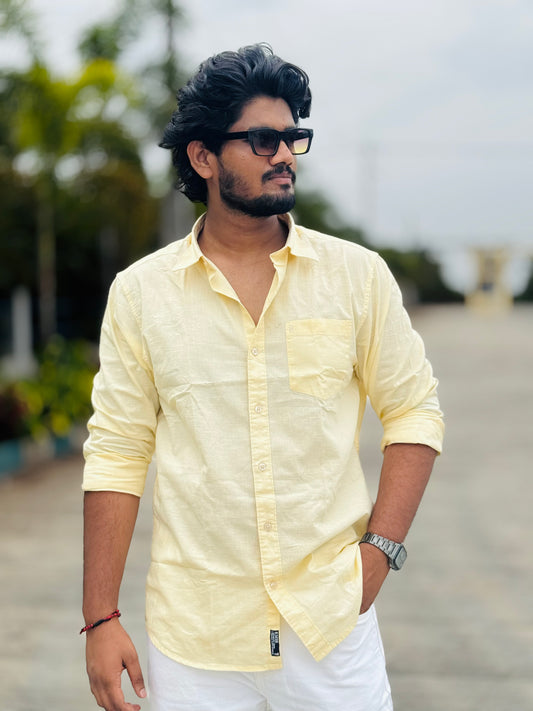 Yellow Linen shirts