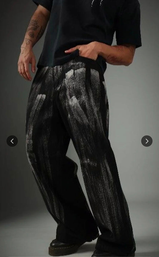 Tone baggy jeans