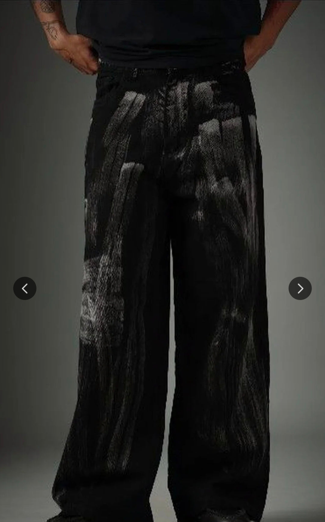 Tone baggy jeans